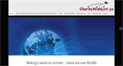 Desktop Screenshot of charitywishlist.ca