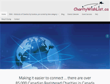 Tablet Screenshot of charitywishlist.ca